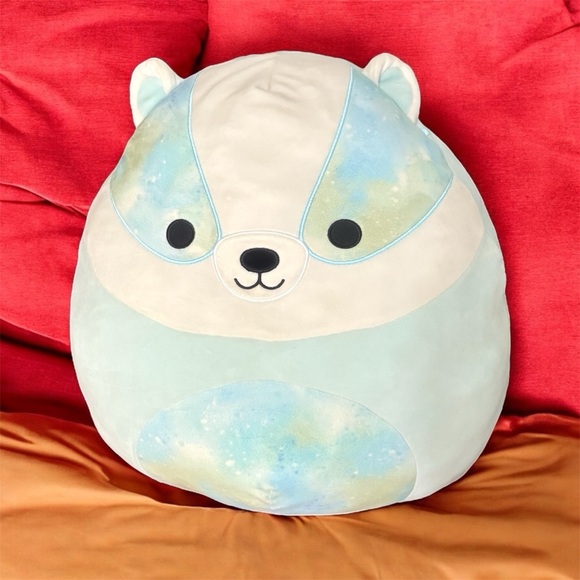 Banks the Blue Badger Squishmallow 16” Pillow In Great Condition! - Picture 1 of 6